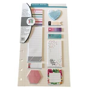 The Happy Planner 10 Sticky Assorted Notepads 200 Sheets Total